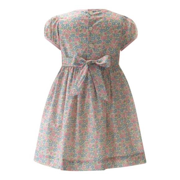 strapless open back dress Curvy Girl Pink Punch Swiss Dot Dress main image 0
